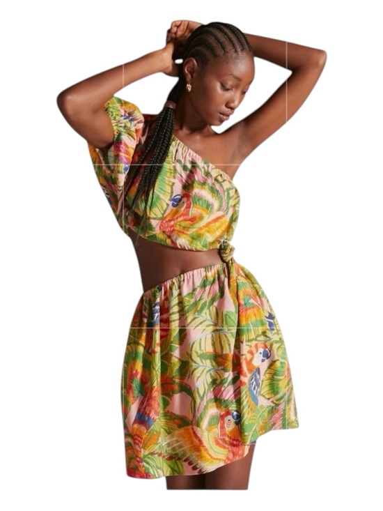 FARM Rio Dresses & Skirts - FARM RIO Macaw Leaves Mini Dress, Size M.